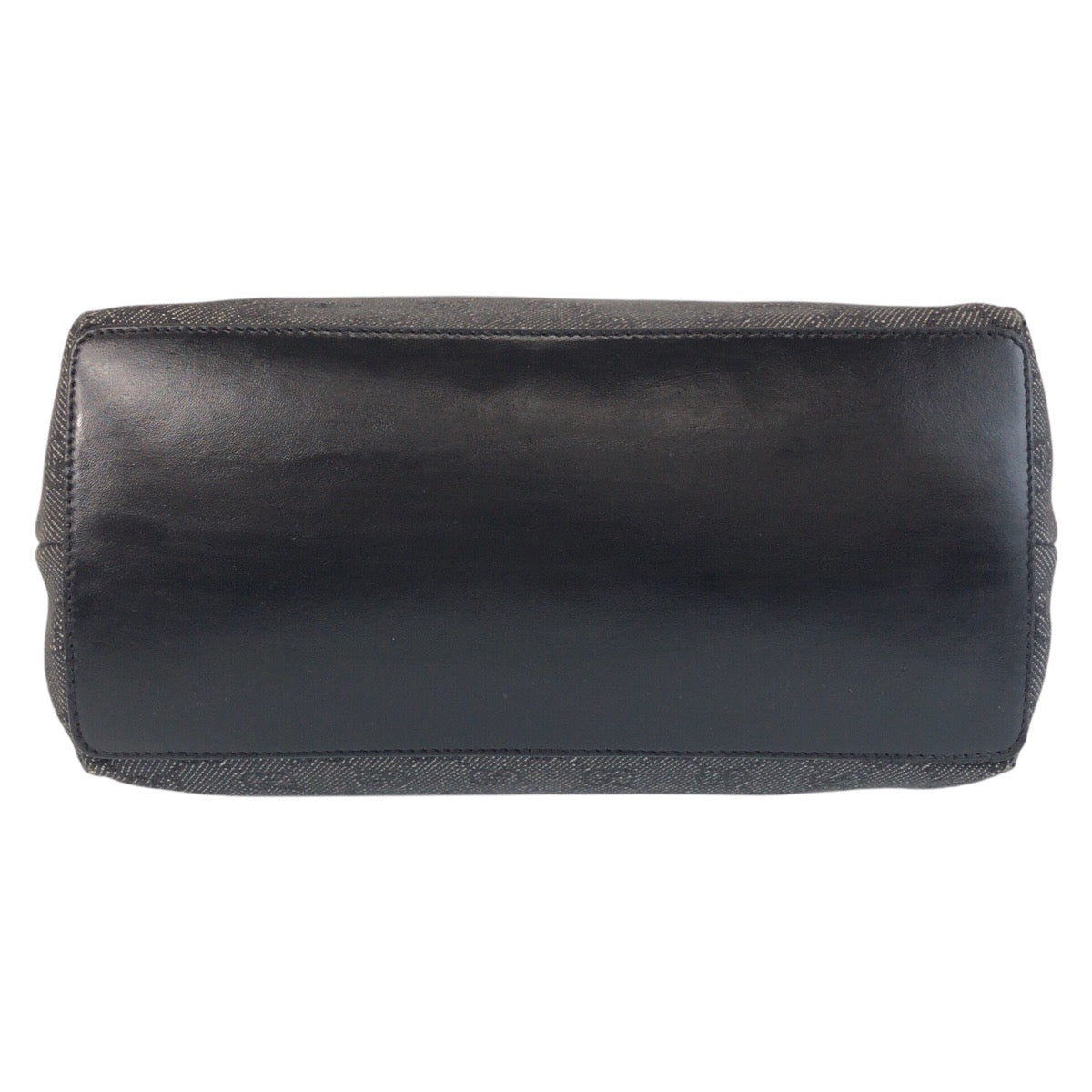 GUCCI Tote Bag 31243 GG canvas, leather Black black Tote Bag Shoulder Bag Women Used Authentic