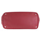 PRADA Tote Bag leather Red Silver Metal Tote Bag Shoulder Bag Women Used Authentic
