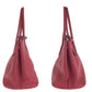 PRADA Tote Bag leather Red Silver Metal Tote Bag Shoulder Bag Women Used Authentic