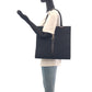 GUCCI Tote Bag 002 1064 GG canvas Black SilverMetal Jackie