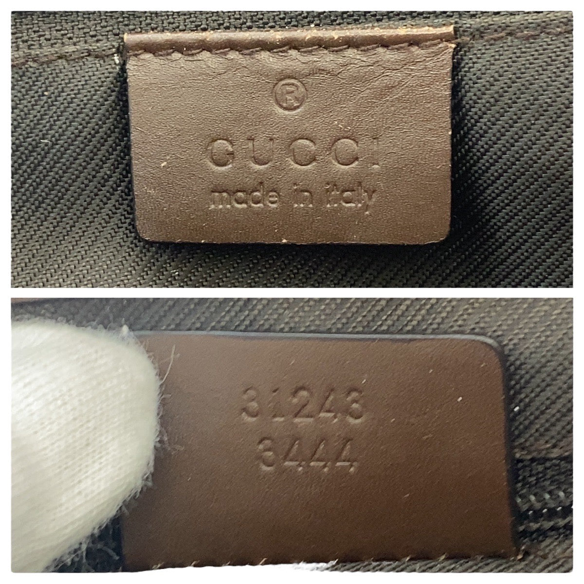 GUCCI Tote Bag 31243 GG canvas, leather Beige Brown Gold Metal Tote Bag Shoulder Bag Women Used Authentic