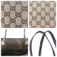 GUCCI Tote Bag 31243 GG canvas, leather Beige Brown Gold Metal Tote Bag Shoulder Bag Women Used Authentic