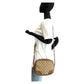 GUCCI Shoulder Bag 449413 GG canvas, leather Beige Brown Gold Metal Shoulder Bag pochette Women Used Authentic