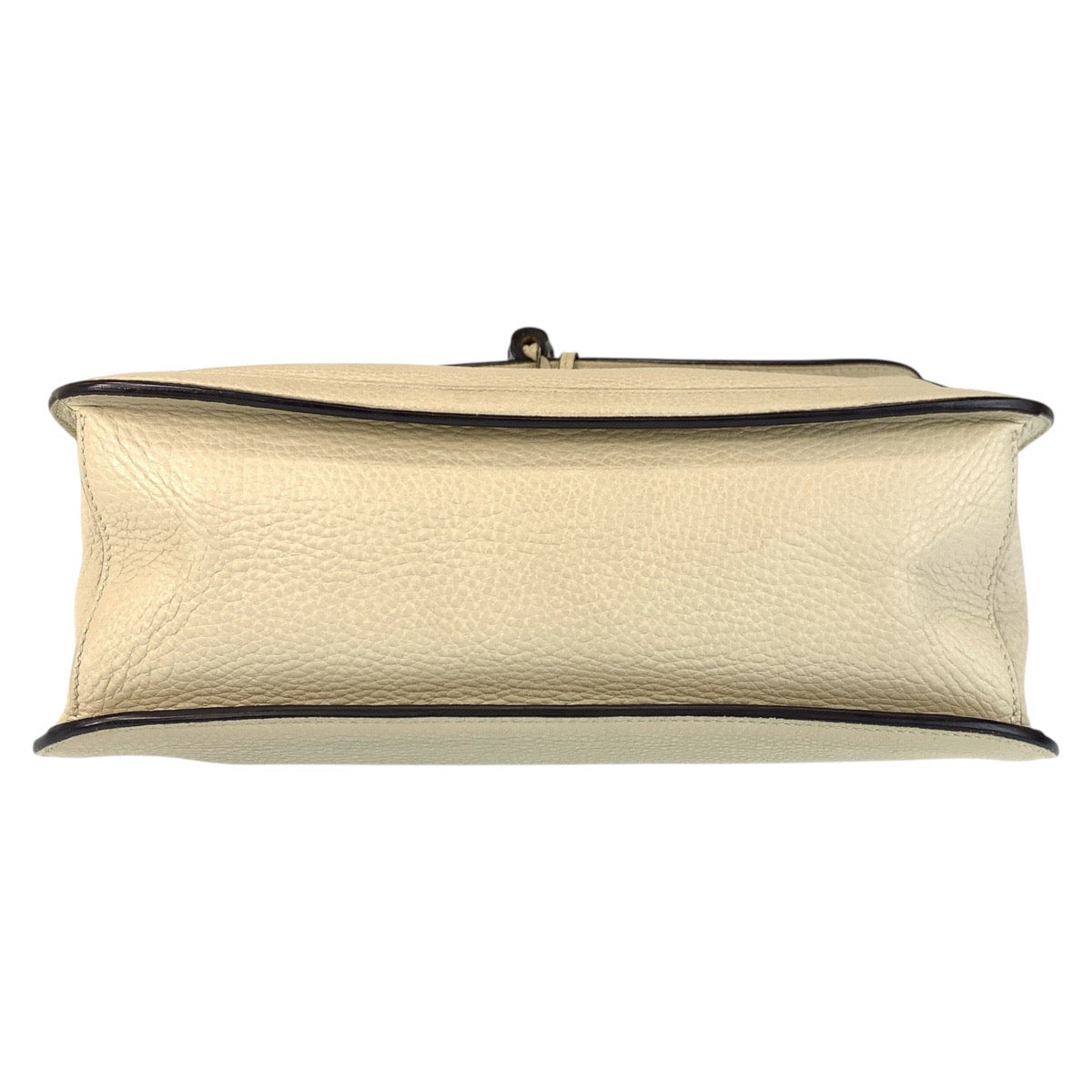 GUCCI Shoulder Bag 370826 leather Ivory SilverMetal Shoulder Bag Messenger bag Bamboo Daily Flap Women Used Authentic