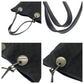 GUCCI Tote Bag 120836 GG canvas Black SilverMetal Tote Bag Shoulder Bag Women Used Authentic