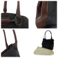 GUCCI Tote Bag 101346 GG canvas Brown Black Metal Tote Bag Shoulder Bag Women Used Authentic
