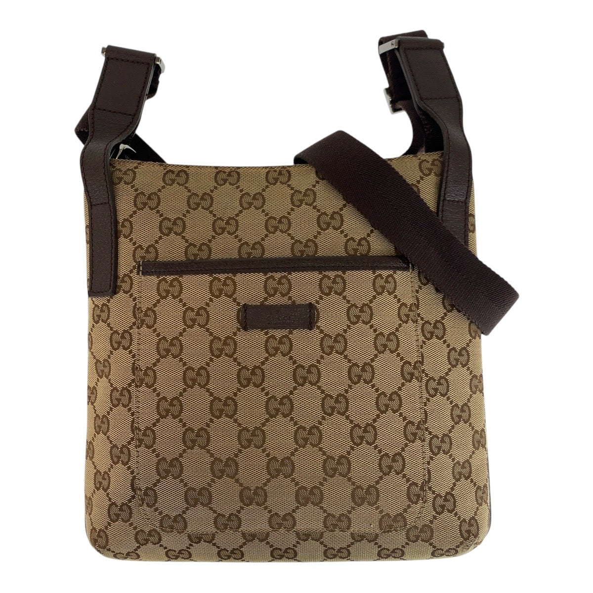 GUCCI Shoulder Bag 122793 GG canvas, leather Beige brown Shoulder Bag pochette Women(Unisex) Used Authentic