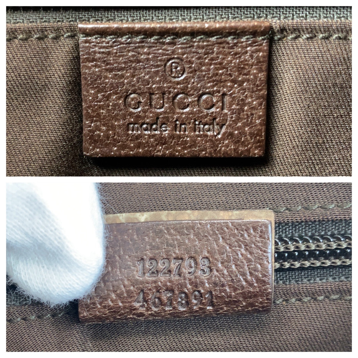 GUCCI Shoulder Bag 122793 GG canvas, leather Beige brown Shoulder Bag pochette Women(Unisex) Used Authentic