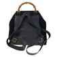 GUCCI Backpack 003 2058 0016 Suede, Leather Black GoldMetal Backpack Backpack Bamboo Women Used Authentic