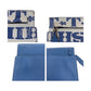 LOEWE Clutch bag leather Blue White SilverMetal Clutch bag business bag T pouch Women Used Authentic