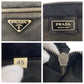 PRADA Shoulder Bag 45 Nylon Black SilverMetal Crossbody Shoulder Bag Unisex Test Triangle With logo Women Used Authentic