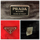 PRADA Backpack Nylon Red Silver Metal Backpack Backpack Test Triangle With logo Women Used Authentic
