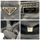 PRADA Tote Bag Nylon Khaki SilverMetal Tote Bag Shoulder Bag 2way Tessuto Camouflage Triangle With logo mens Used Authentic