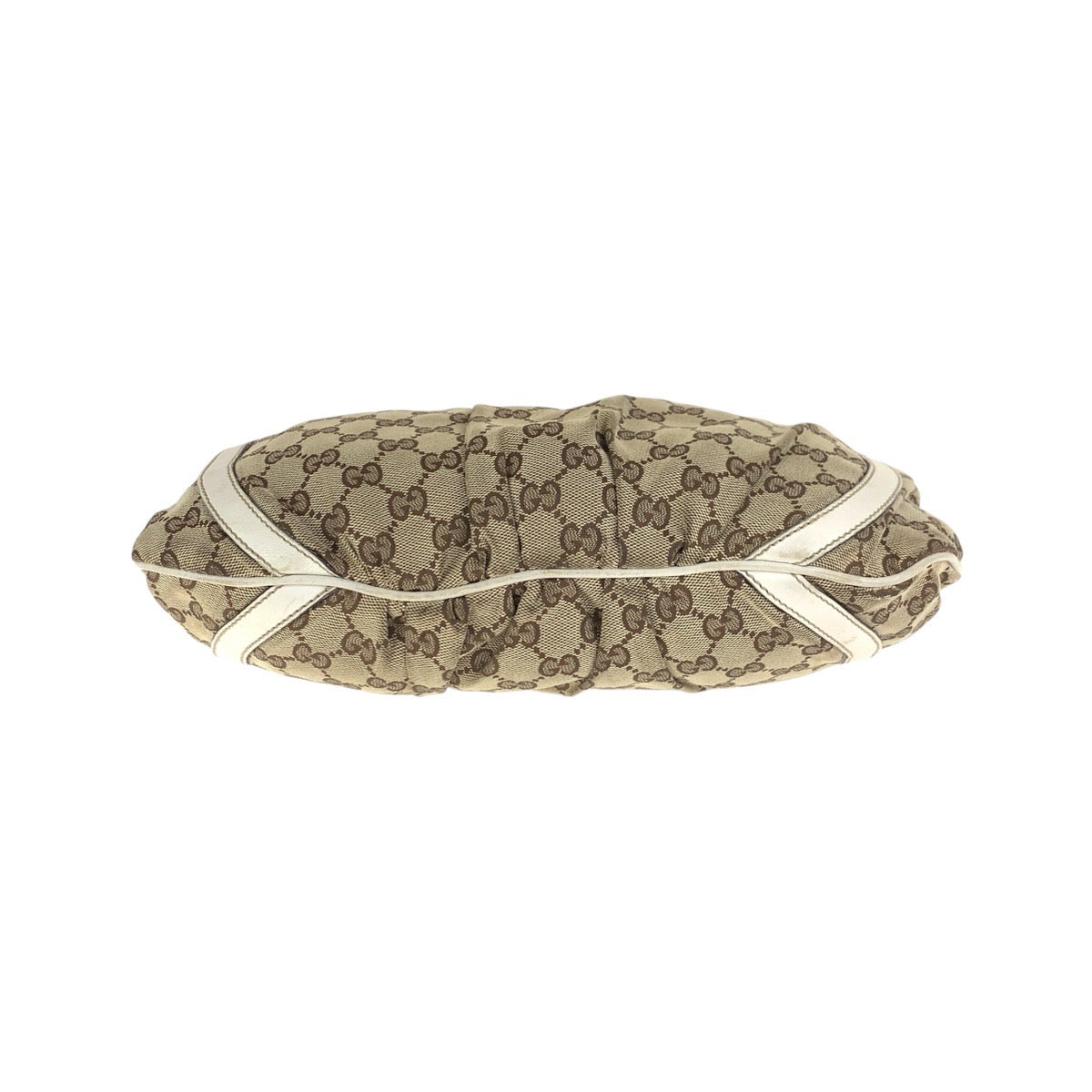 GUCCI Shoulder Bag 204940 GG canvas, leather Beige Ivory Gold Metal Shoulder Bag Abbey Women Used Authentic