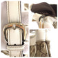GUCCI Shoulder Bag 204940 GG canvas, leather Beige Ivory Gold Metal Shoulder Bag Abbey Women Used Authentic