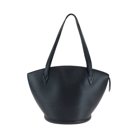 LOUIS VUITTON Shoulder Bag M52262 Epi Leather Noir Black Gold Metal Shoulder Bag Tote Bag Epi Sun jack Women Used Authentic