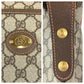 GUCCI Tote Bag 012 39 621 GG Supreme Canvas Beige Brown Gold Metal Sherry Line Old Gucci
