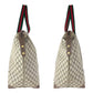 GUCCI Tote Bag 012 39 621 GG Supreme Canvas Beige Brown Gold Metal Sherry Line Old Gucci