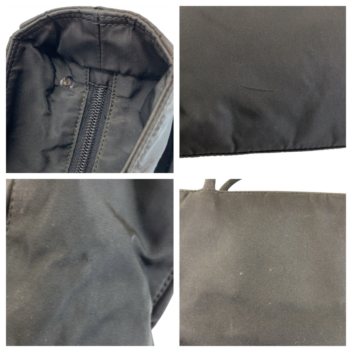 PRADA Tote Bag Nylon black Test Triangle With logo