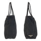 PRADA Tote Bag Nylon black Test Triangle With logo