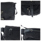 PRADA Shoulder Bag Nylon Black SilverMetal Shoulder Bag pochette Test Triangle With logo Women Used Authentic