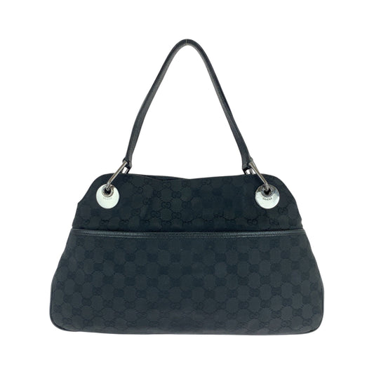 GUCCI Shoulder Bag 121023 GG canvas black