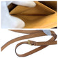 CELINE Shoulder Bag PVC, Leather Brown Gold Metal Shoulder Bag pochette Macadam Medal Women Used Authentic