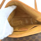 CELINE Shoulder Bag PVC, Leather Brown Gold Metal Shoulder Bag pochette Macadam Medal Women Used Authentic
