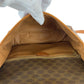 CELINE Shoulder Bag PVC Brown Gold Metal Shoulder Bag pochette Macadam Pattern Circle logo Women Used Authentic
