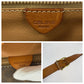 CELINE Shoulder Bag PVC Brown Gold Metal Shoulder Bag pochette Macadam Pattern Circle logo Women Used Authentic