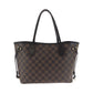 LOUIS VUITTON Tote Bag N41359 PVC Brown Gold Metal Tote Bag Shoulder Bag Damier Ebene Never full PM Women Used Authentic