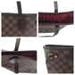 LOUIS VUITTON Tote Bag N41359 PVC Brown Gold Metal Tote Bag Shoulder Bag Damier Ebene Never full PM Women Used Authentic