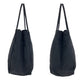 PRADA Tote Bag Nylon Black SilverMetal Tote Bag handbag Test Triangle With logo Women Used Authentic