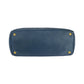 PRADA Tote Bag BN2420 leather Blue GoldMetal Tote Bag handbag Vitterodino logo Women Used Authentic