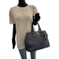 PRADA Tote Bag BN2420 leather Blue GoldMetal Tote Bag handbag Vitterodino logo Women Used Authentic