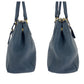 PRADA Tote Bag BN2420 leather Blue GoldMetal Tote Bag handbag Vitterodino logo Women Used Authentic