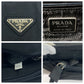 PRADA Shoulder Bag B6242 Nylon Black SilverMetal Shoulder Bag Tote Bag Test Triangle With logo Women Used Authentic