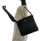 PRADA Shoulder Bag B6242 Nylon Black SilverMetal Shoulder Bag Tote Bag Test Triangle With logo Women Used Authentic