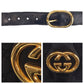 GUCCI Shoulder Bag GG canvas, leather Black GoldMetal Old Gucci Shelly Line Interlocking Women(Unisex) Used Authentic