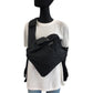 PRADA Shoulder Bag Nylon Black SilverMetal Shoulder Bag Messenger bag Test Triangle With logo mens Used Authentic