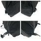 PRADA Backpack Nylon Black SilverMetal Backpack Backpack Test Triangle With logo Women Used Authentic