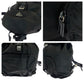 PRADA Backpack Nylon Black SilverMetal Backpack Backpack Test Triangle With logo Women Used Authentic