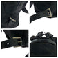 PRADA Backpack Nylon Black SilverMetal Backpack Backpack Test Triangle With logo Women Used Authentic