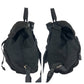 PRADA Backpack Nylon Black SilverMetal Backpack Backpack Test Triangle With logo Women Used Authentic