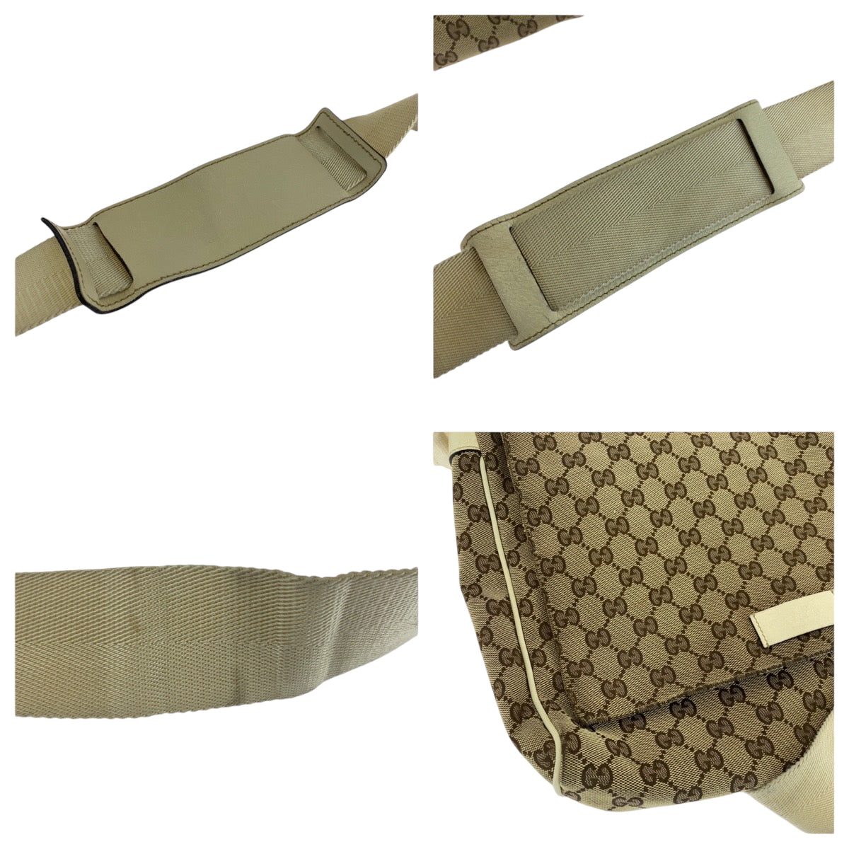 GUCCI Shoulder Bag 146236 GG canvas Beige Ivory SilverMetal Shoulder Bag Messenger bag Women(Unisex) Used Authentic