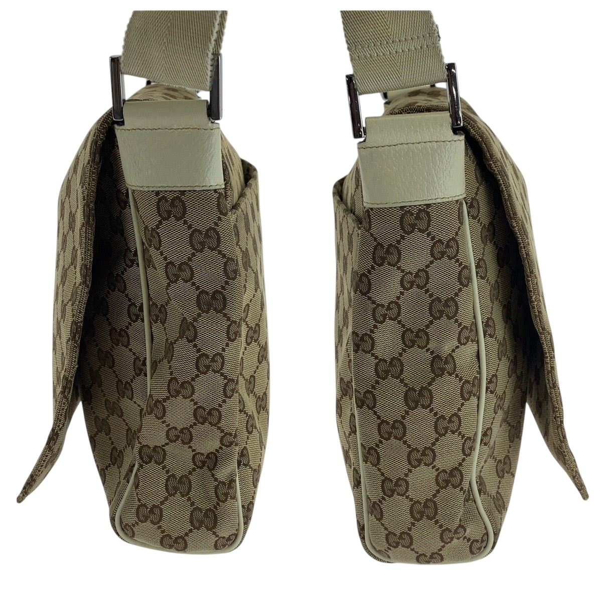 GUCCI Shoulder Bag 146236 GG canvas Beige Ivory SilverMetal Shoulder Bag Messenger bag Women(Unisex) Used Authentic