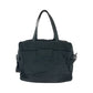 PRADA Business bag V453 Nylon Black SilverMetal Business Bag Briefcase Shoulder Bag 2way Test Triangle With logo mens Used Authentic