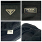 PRADA Business bag V453 Nylon Black SilverMetal Business Bag Briefcase Shoulder Bag 2way Test Triangle With logo mens Used Authentic