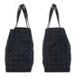 CHANEL Tote Bag Nylon, Leather Black GoldMetal Tote Bag Shoulder Bag New travel line Women Used Authentic