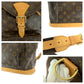 LOUIS VUITTON Backpack M51135 PVC Brown Gold Metal Monogram MontsourisGM